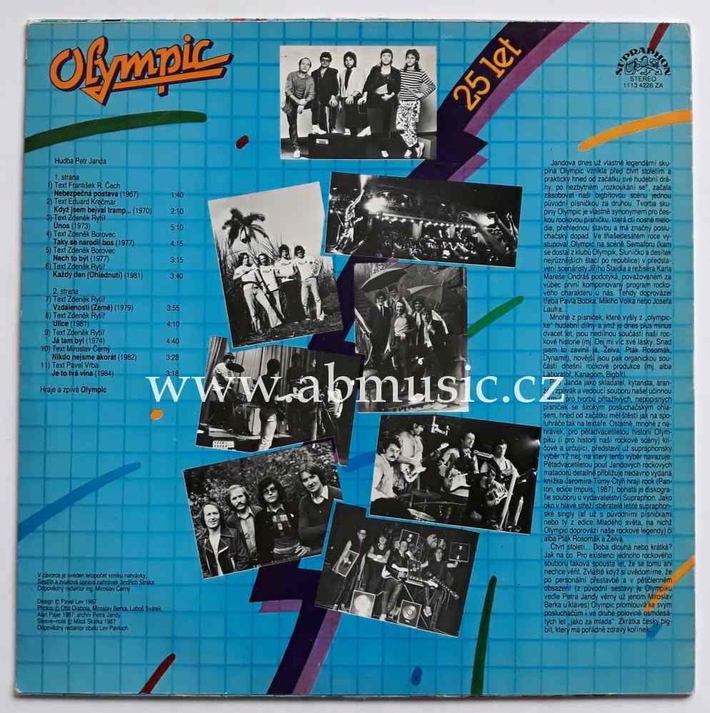 LP Olympic 25 let Vinyl / LP deska