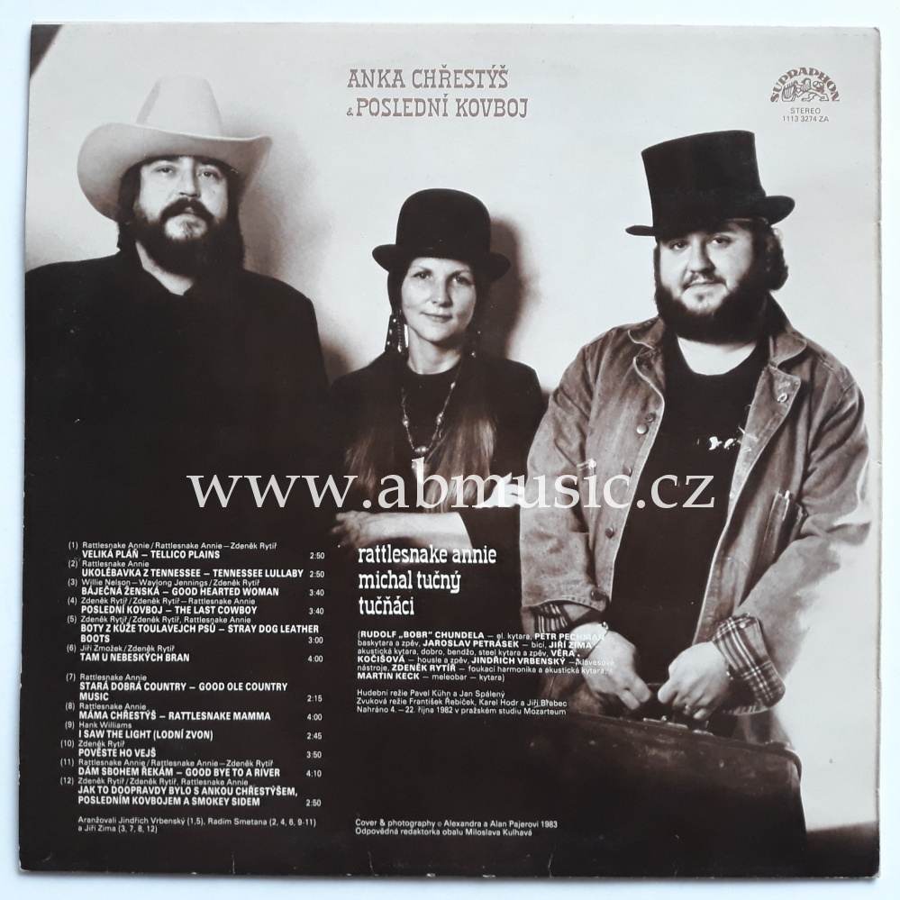 LP Michal Tučný - Anka Chřestýš - Poslední kovboj Vinyl