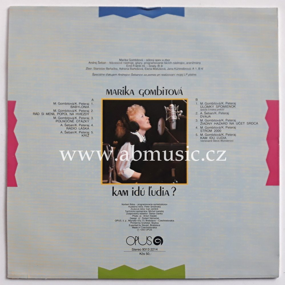 LP Marika Gombitová - Kam idú ľudia ? Vinyl