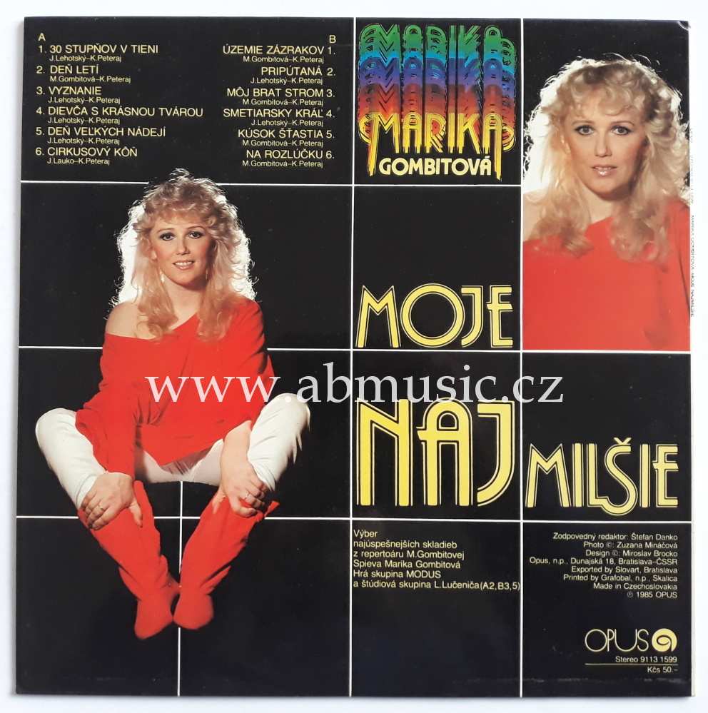 LP Marika Gombitová - Moje najmilšie