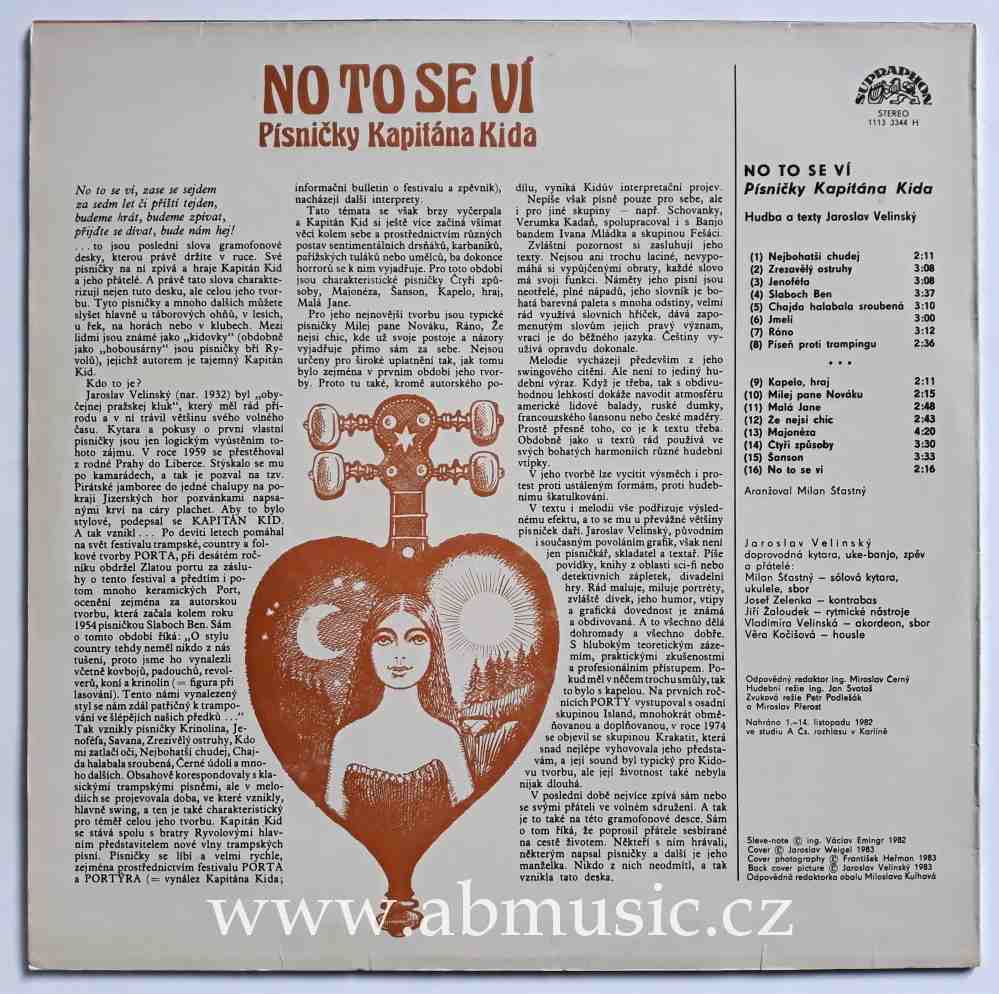 LP No to se ví - Písničky Kapitána Kida Vinyl / LP deska