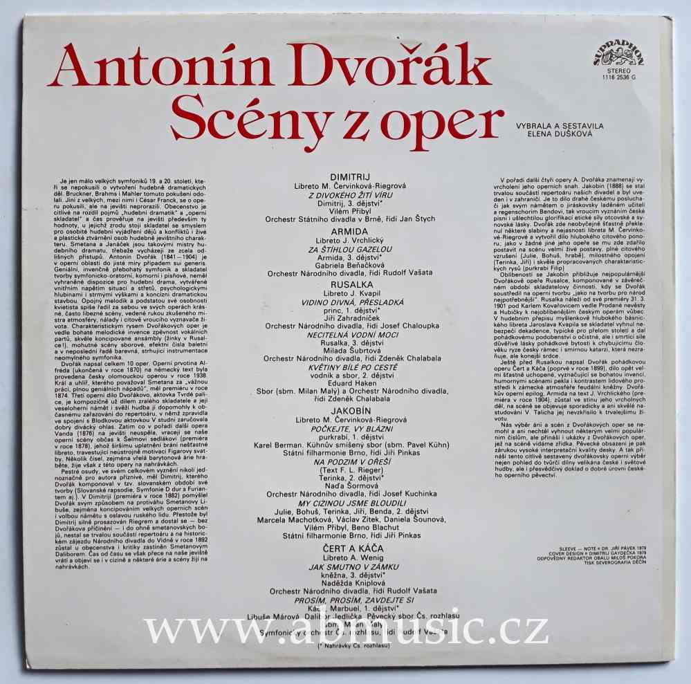 LP Antonín Dvořák - Scény z oper
