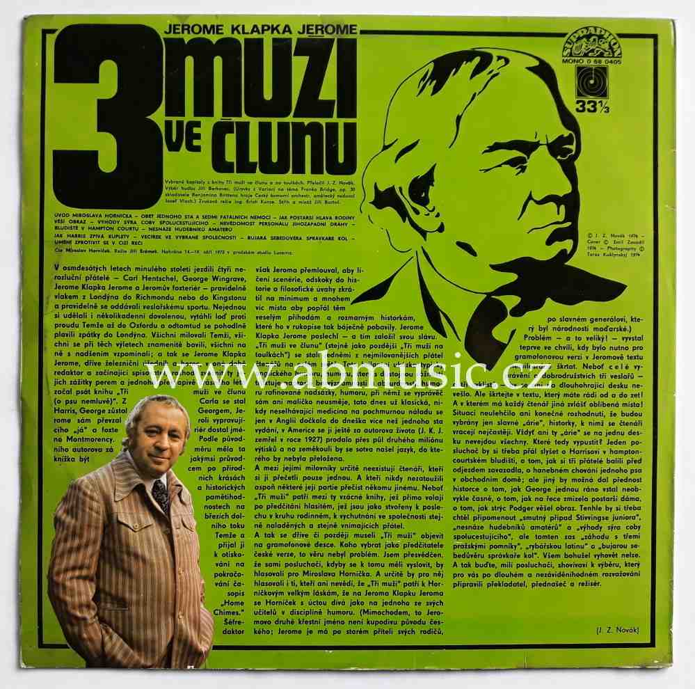 LP 3 muži ve člunu - Jerome Klapka Jerome