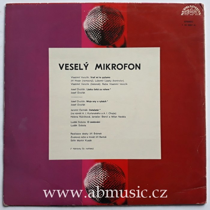 LP Veselý mikrofon Hrzán , Dvořák , Sobota , Lipský a další