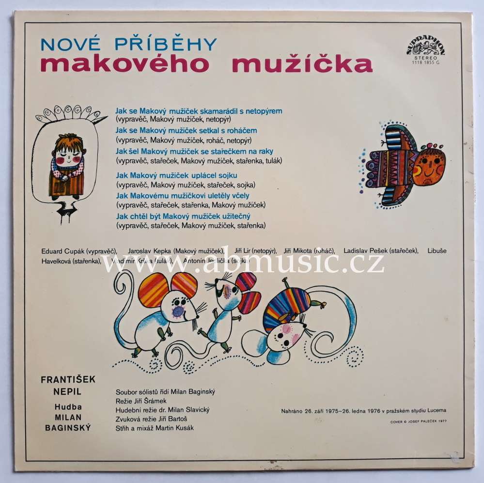 LP Nové příběhy makového mužíčka František Nepil