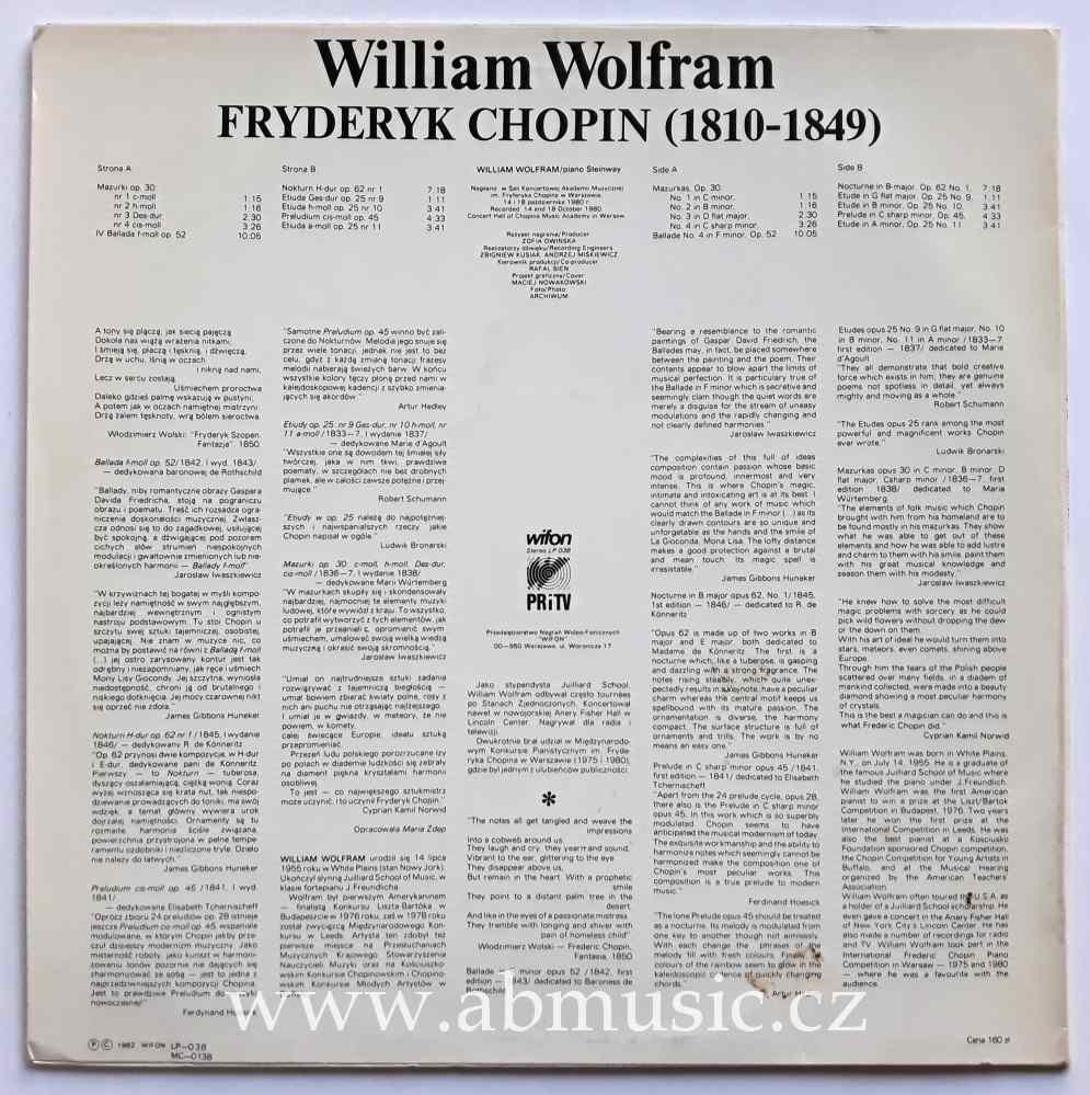 LP Chopin IV Ballada William Wolfram