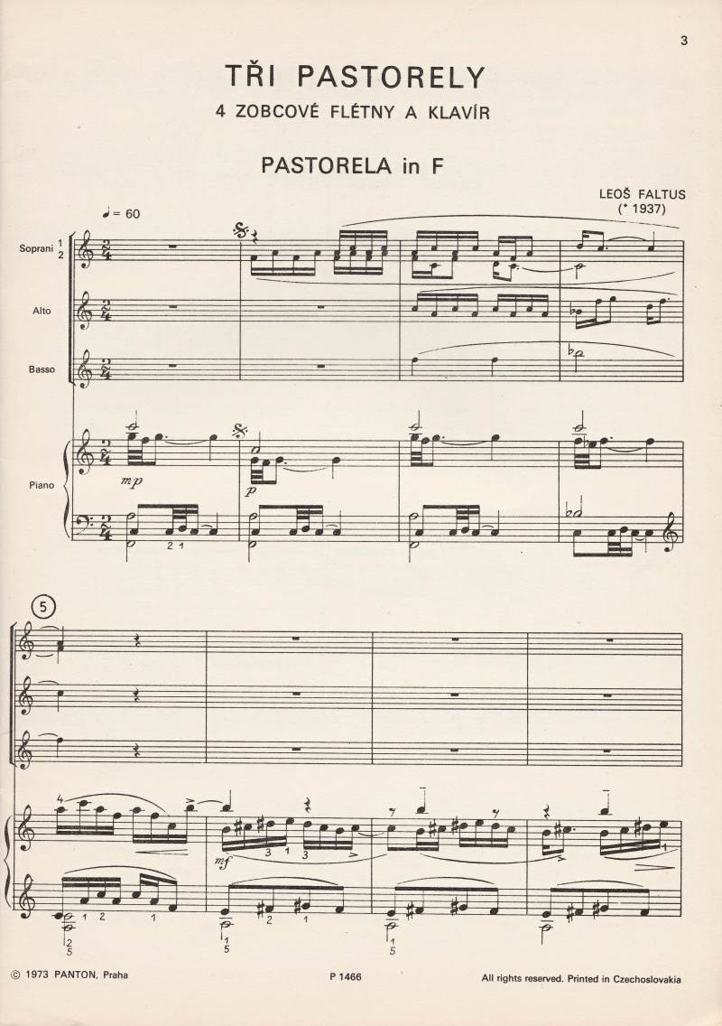 Leoš Faltus - Tre Pastorelli