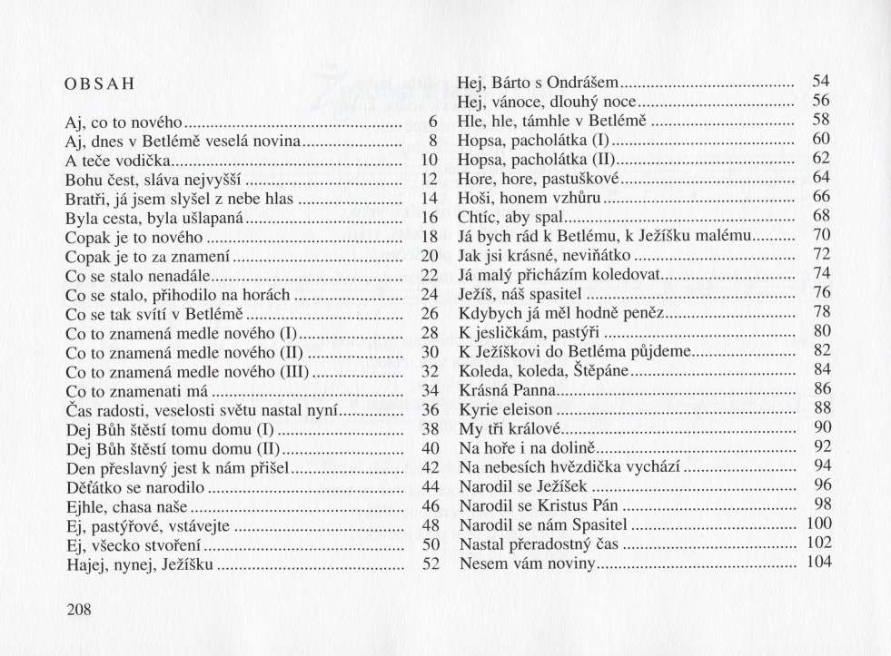 Vánoční koledy - zpěvník