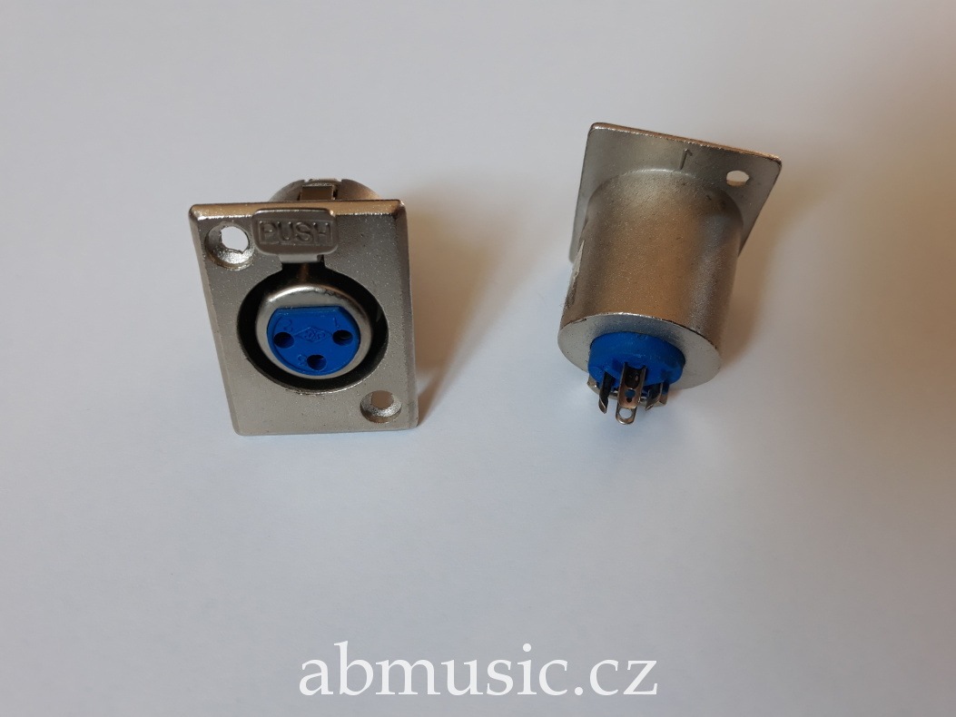 KONEKTOR XLR zásuvka 3pin 