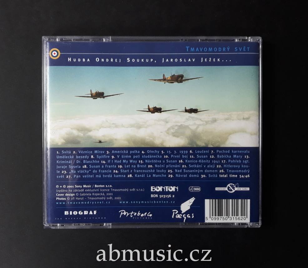 CD Tmavomodrý svět - Soundtrack