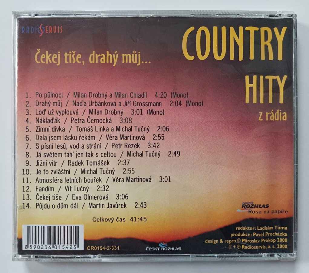 CD COUNTRY HITY z rádia - Čekej tiše, drahý můj...