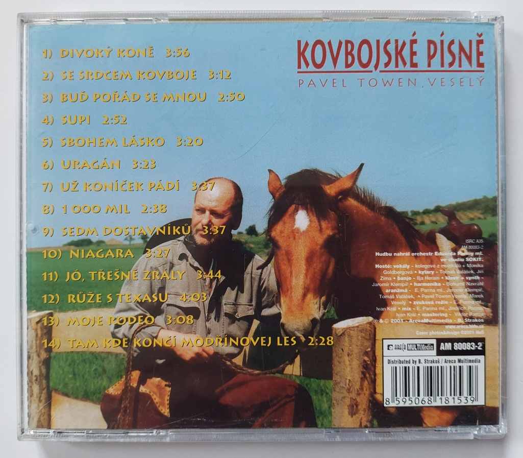 CD Pavel Towen Veselý - Kovbojské písničky