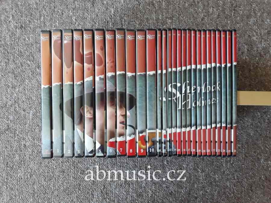 DVD SHERLOCK HOLMES Komplet - Exkluzivní kolekce na 27 DVD !!! Raritní