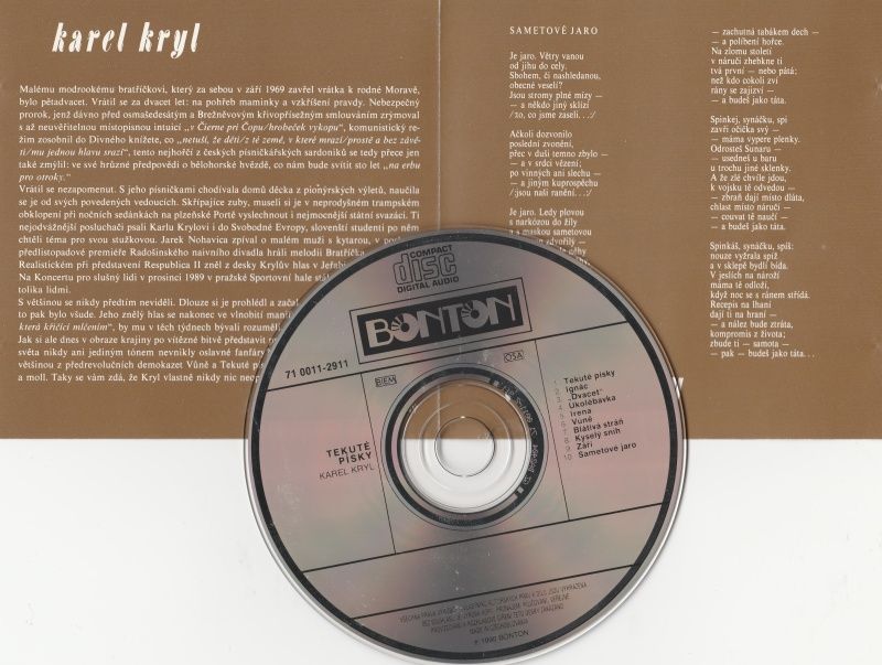 CD Karel Kryl - Tekuté písky