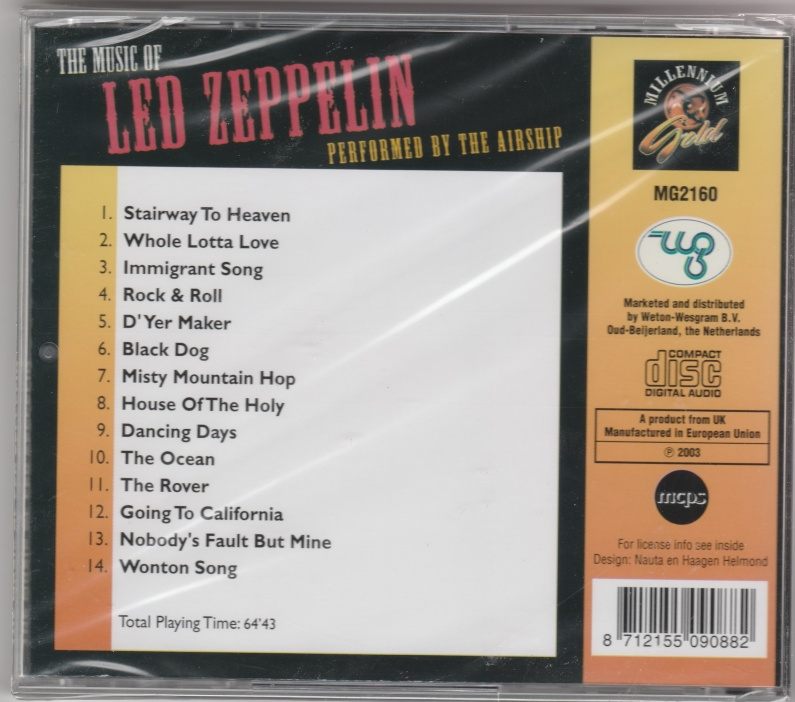 CD The music of LED ZEPPELIN performed by The Airship
