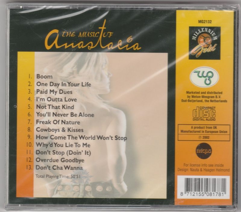 CD The music of ANASTACIA performed by Svetlana
