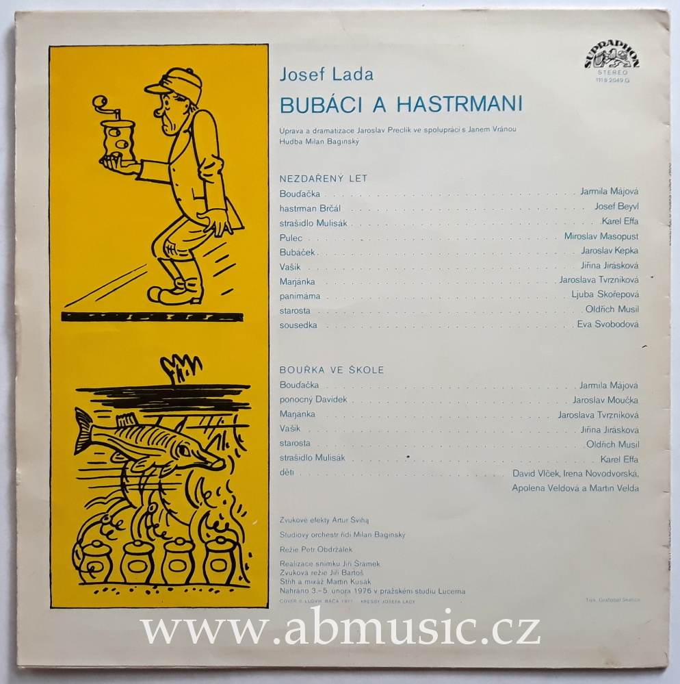 LP Bubáci a Hastrmani - Josef Lada