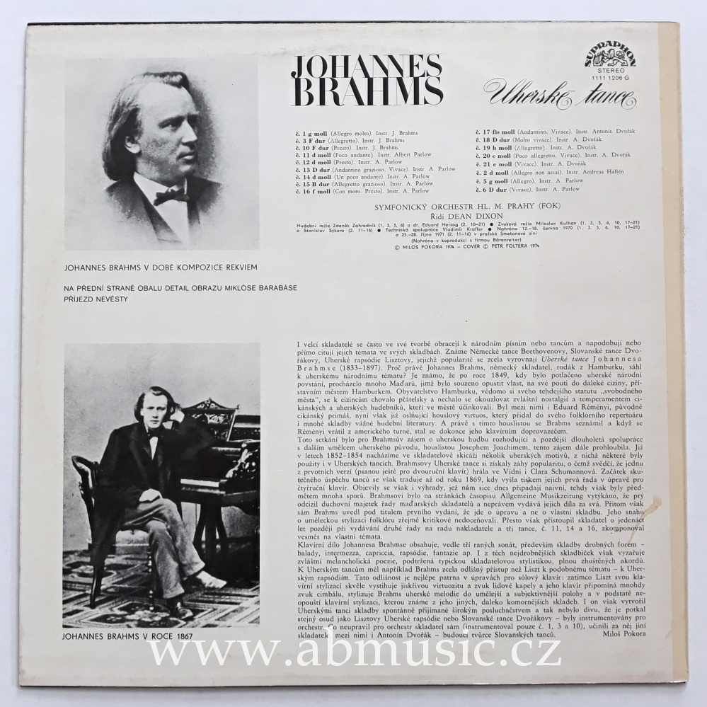 LP Johannes Brahms - Uherské tance
