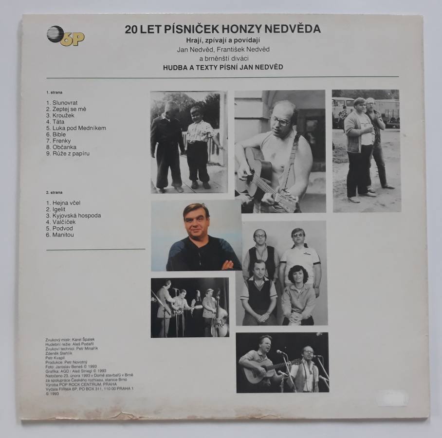 LP Jan Nedvěd - 20 let písniček Honzy Nedvěda