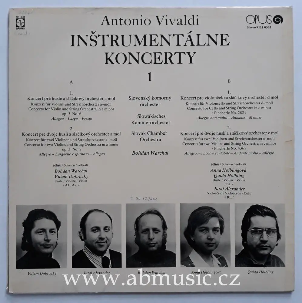 LP Antonio Vivaldi - Inštrumentálne koncerty