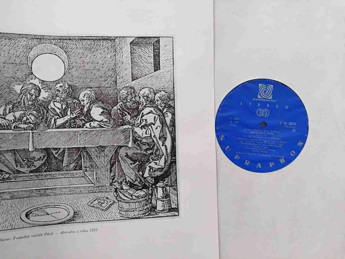 4 LP Johann Sebastian Bach - Matoušovy pašije