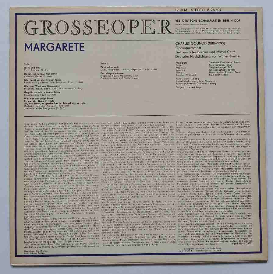 LP Charles Gounod - Margarete
