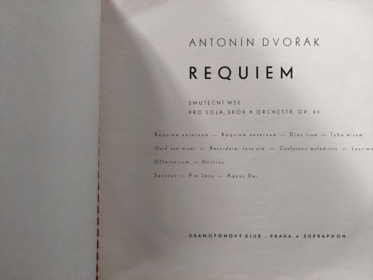 LP ANTONÍN DVOŘÁK - REQUIEM