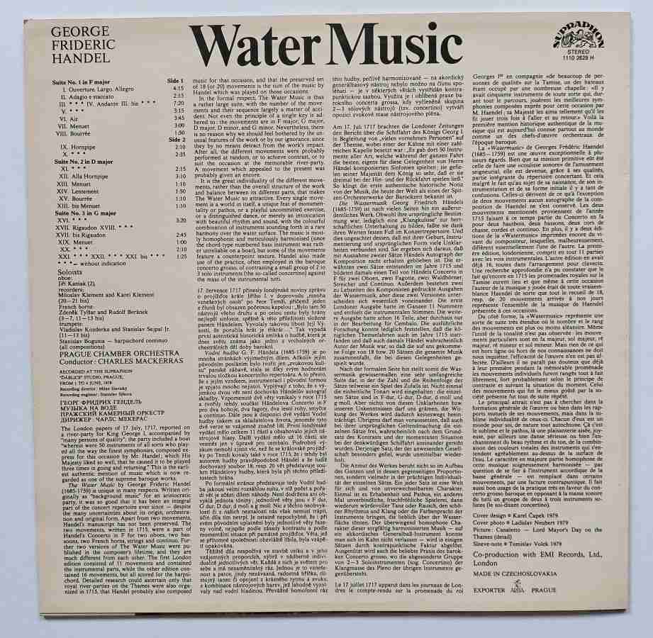 LP Georg Friedrich Händel - Water Music