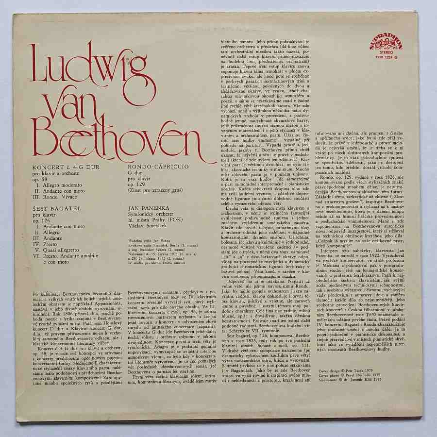 LP Ludwig Van Beethoven - Klavírní koncert č. 4 G Dur