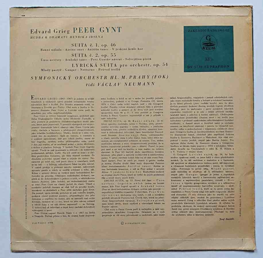 LP Eduard Grieg - PEER GYNT