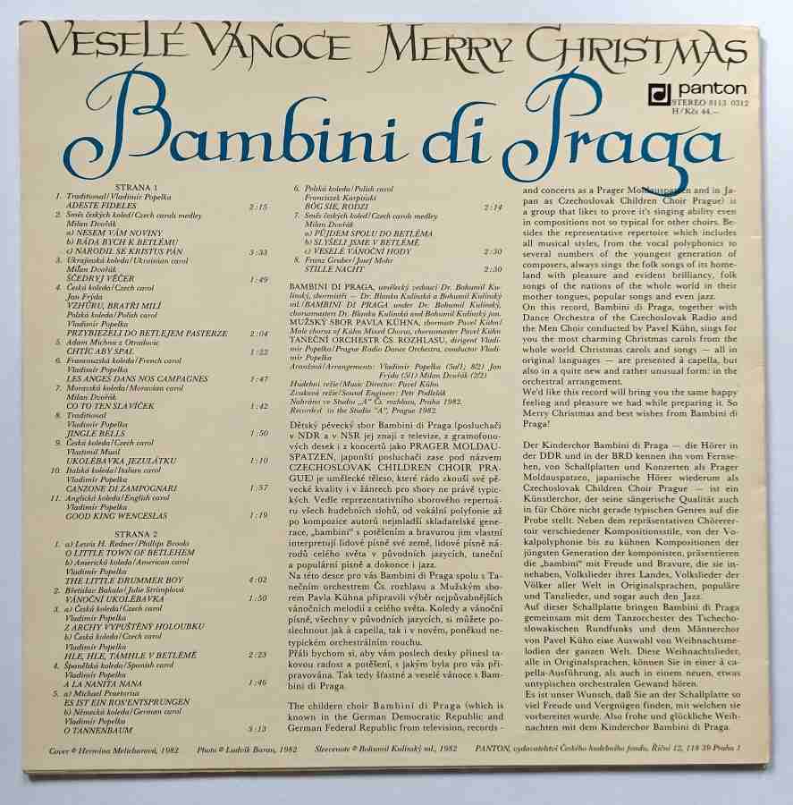 LP Veselé Vánoce - Bambini Di Praga