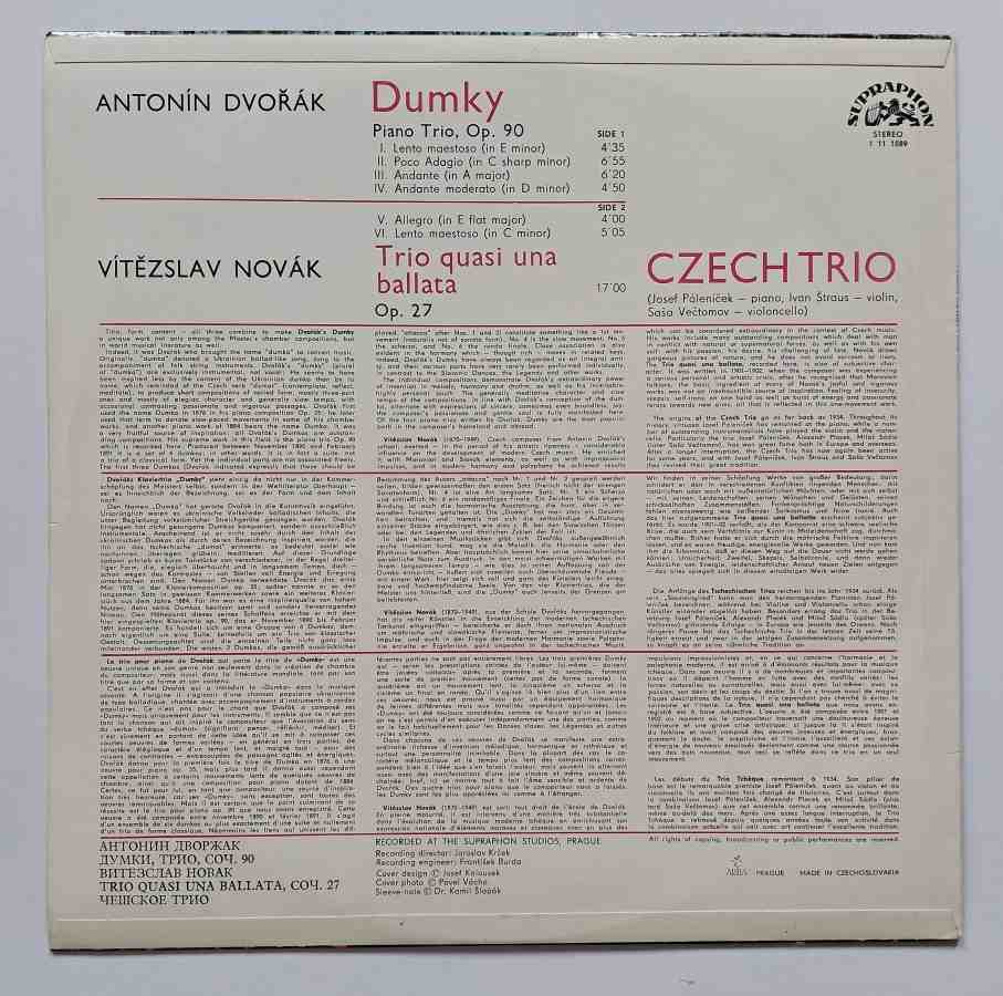 LP Antonín Dvořák - Dumky 