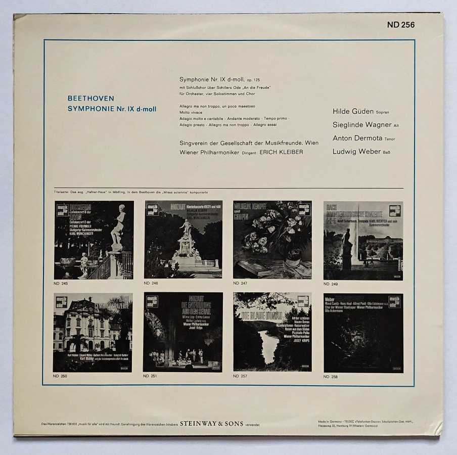 LP Ludwig Van Beethoven - IX. Symphonie