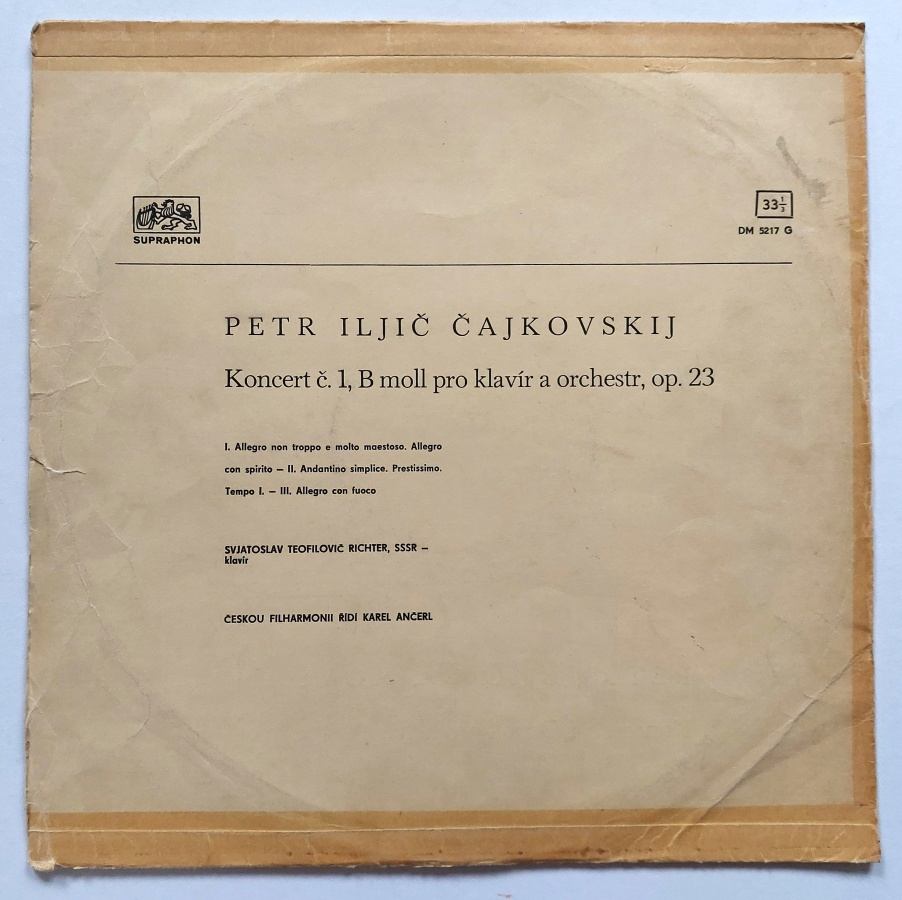 LP Petr Iljič Čajkovskij - Koncert B moll pro klavír a orchestr op. 23