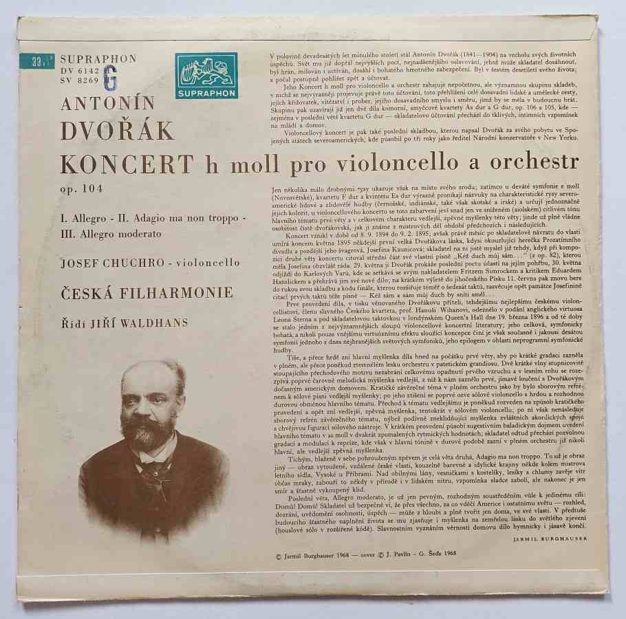 LP ANTONÍN DVOŘÁK - Koncert H moll pro violoncello a orchestr op. 104