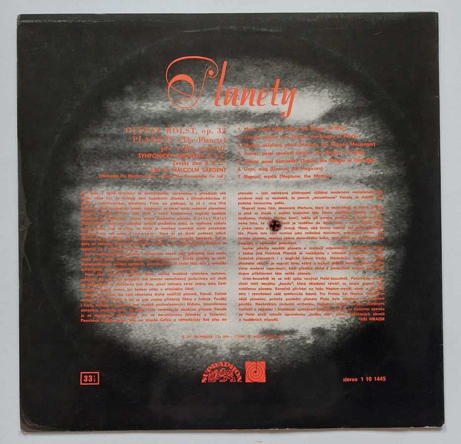 LP Gustav Holst - Planety