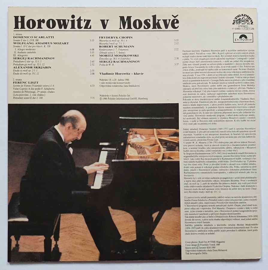 LP Vladimír Horowitz v Moskvě