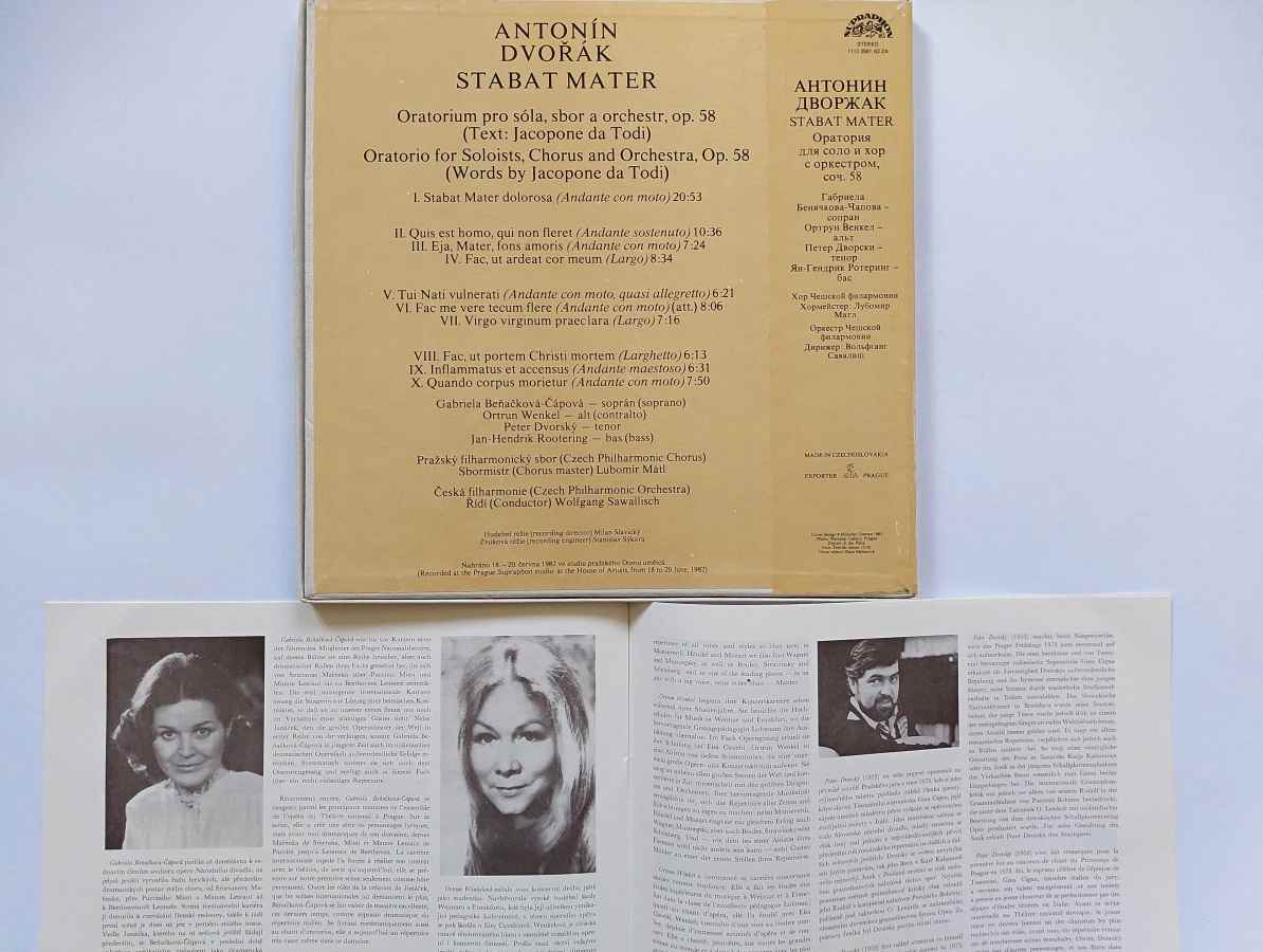 2 LP ANTONÍN DVOŘÁK - STABAT MATER