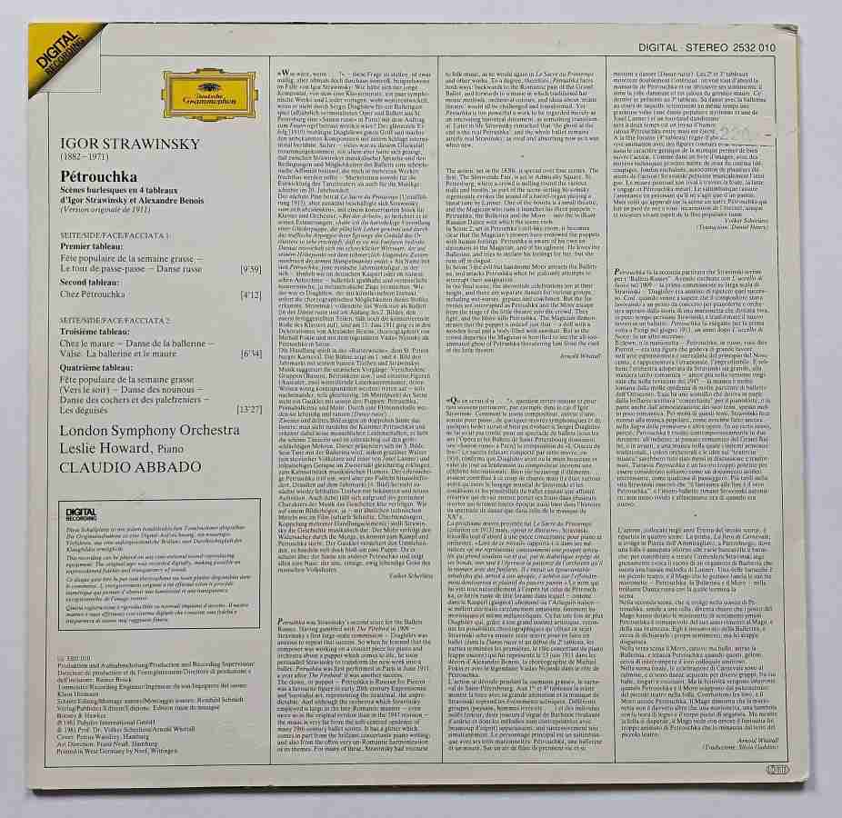 LP IGOR STRAWINSKY - PÉTROUCHKA