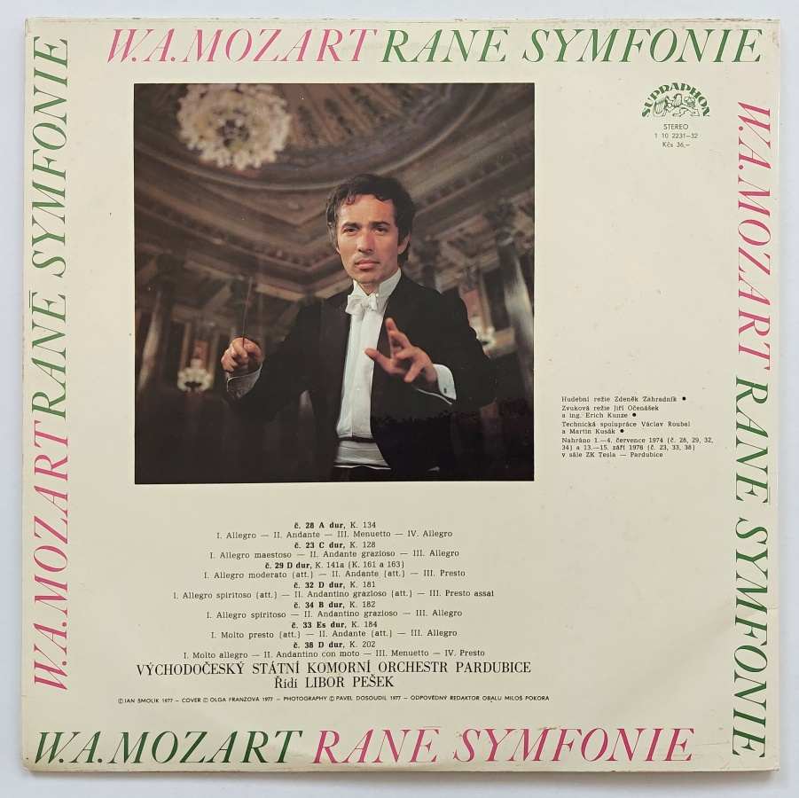 LP Wolfgang Amadeus Mozart - RANÉ SYMFONIE