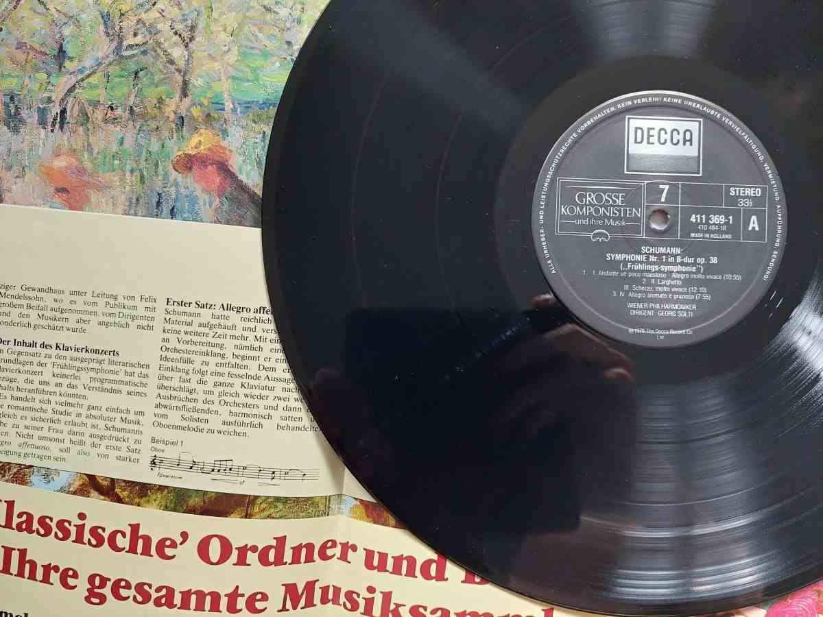 LP ROBERT SCHUMANN - Klavierkonzert a-moll op. 54 , Symphonie Nr. B-dur op. 38