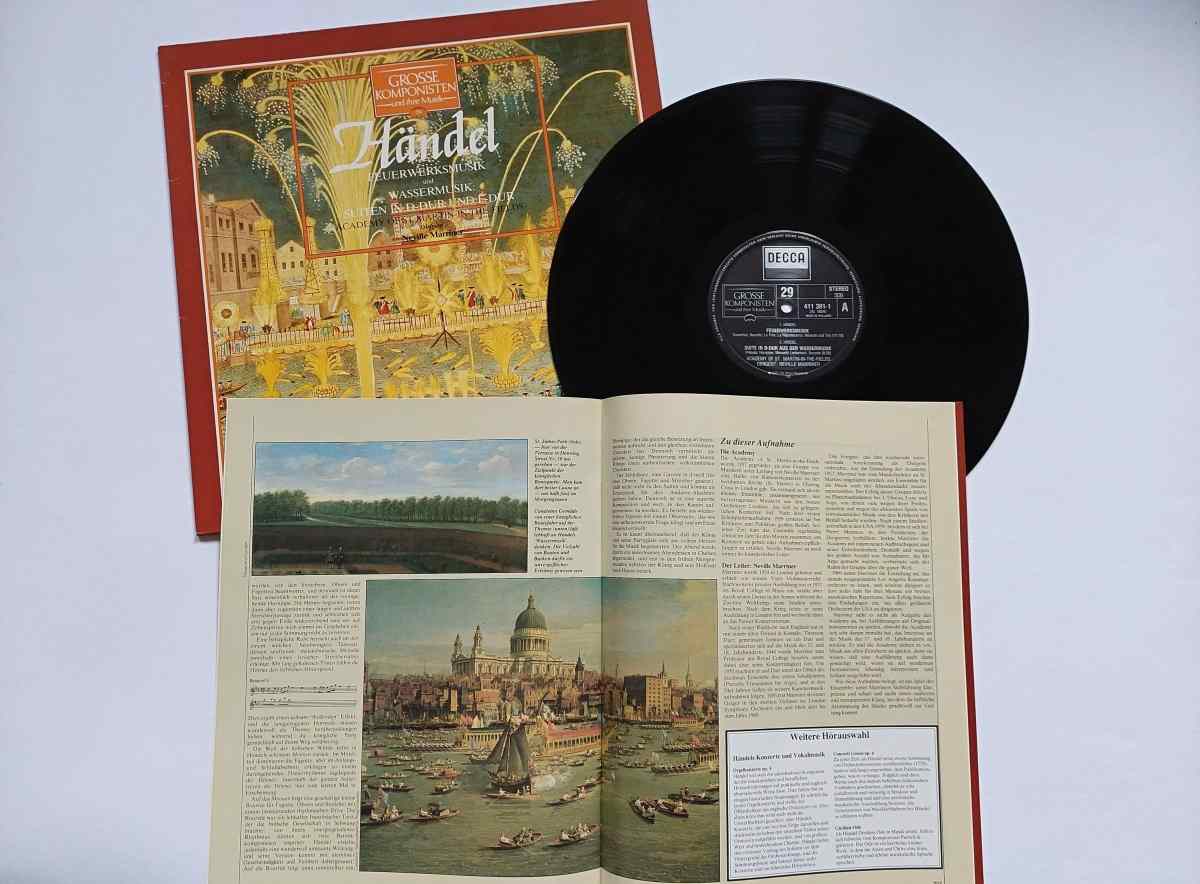 LP Georg Friedrich Händel - Feuerwerksmusik - Wassermusik suiten