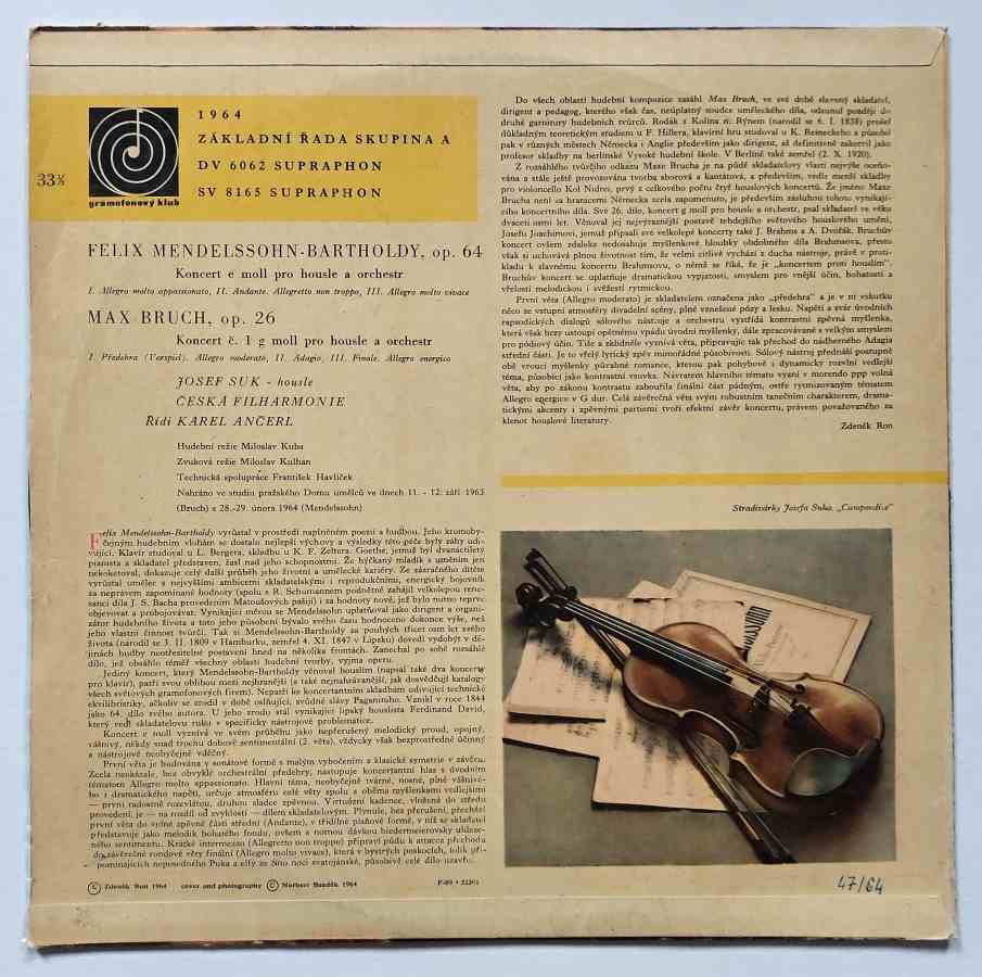 LP Romantické houslové koncerty - Josef Suk