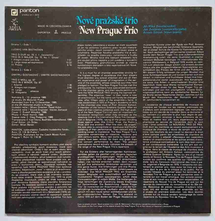 LP BEETHOVEN - SHOSTAKOVICH - Piano Trios 