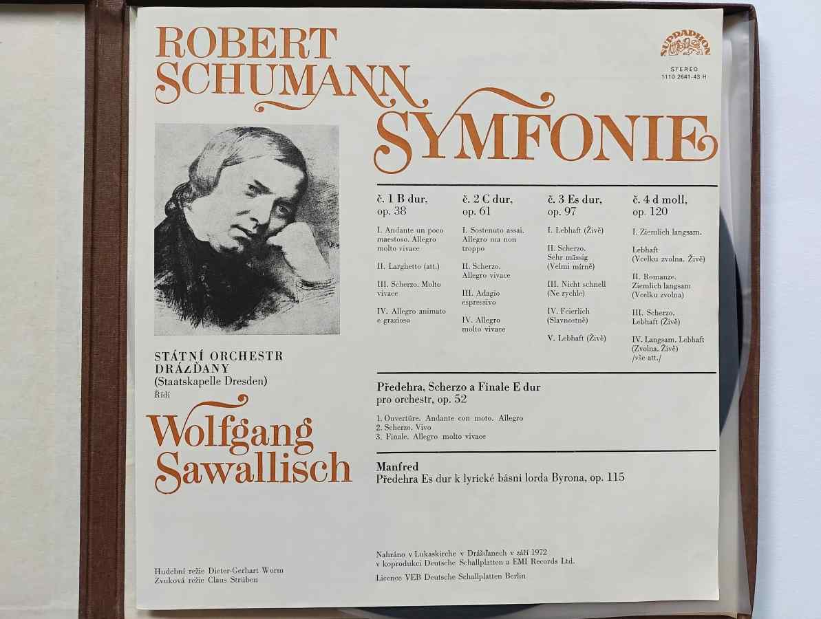 3 LP ROBERT SCHUMANN - SYMFONIE