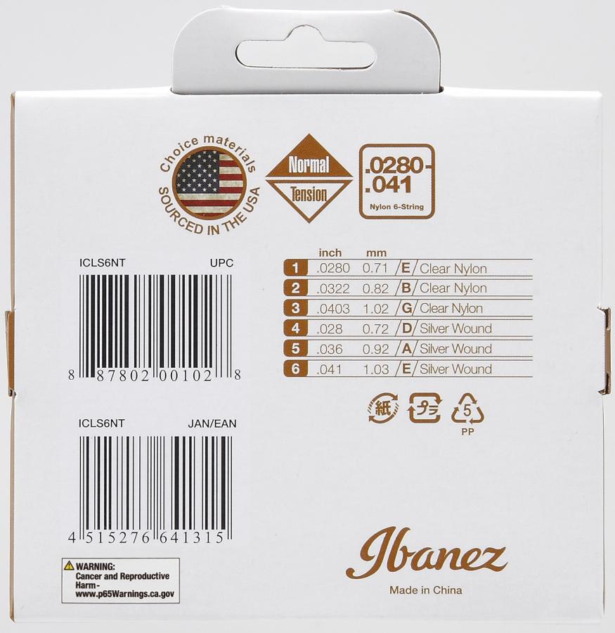 IBANEZ ICLS6NT - Nylonové struny pro klasickou kytaru