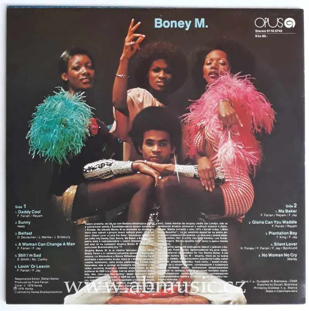 LP Boney M - Opus 1978