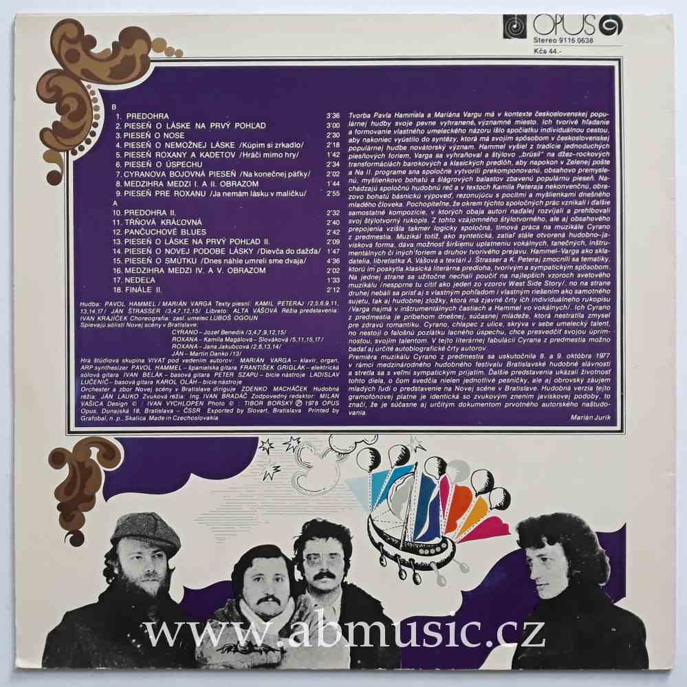 LP PAVOL HAMMEL - Cyrano z predmestia