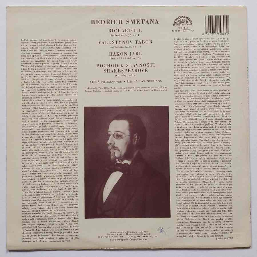 LP BEDŘICH SMETANA - Švédské symfonické básně