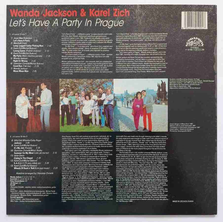 LP Wanda Jackson & Karel Zich - Let´s Have a Party In Prague